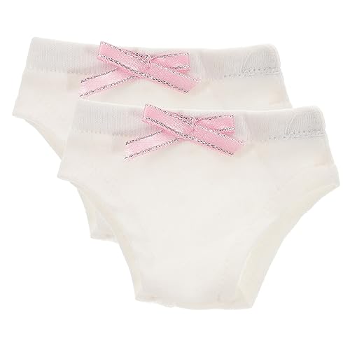 INOOMP 2 Stücke Höschen Panty Puppenhaus Zubehör Babydoll Zubehör Outfits Weiß Tuch INOOMP 2 Stücke Höschen Panty Puppenhaus Zubehör Babydoll Zubehör Outfits Weiß Tuch von INOOMP