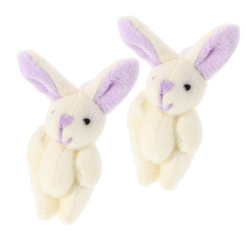INOOMP 2 Stücke Joint Kaninchen Kleine Plüsch Puppe Gefüllte Kaninchen Kurze Plüsch Lavendel INOOMP 2 Stücke Joint Kaninchen Kleine Plüsch Puppe Gefüllte Kaninchen Kurze Plüsch Lavendel von INOOMP