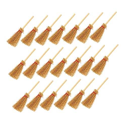 INOOMP 20 Stück Besenhängedekoration Hexenmop-Modell Dekorationen Zubehör Bausätze Miniaturen Kinderspielzeug Miniaturbesen Zum Basteln Klein Hängend Babypuppe Puppenhäuser Party Holz INOOMP 20 Stück Besenhängedekoration Hexenmop-Modell Dekorationen Zubehör Bausätze Miniaturen Kinderspielzeug Miniaturbesen Zum Basteln Klein Hängend Babypuppe Puppenhäuser Party Holz von INOOMP