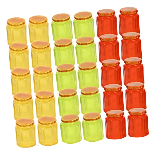 INOOMP 20 Stück Dekorative Mikrolandschaftsornamente Miniaturgläser Mini-Marmeladenglas-Modell Mini- -Süßigkeiten können basteln Miniatur-Süßigkeitsdosenmodell Harz INOOMP 20 Stück Dekorative Mikrolandschaftsornamente Miniaturgläser Mini-Marmeladenglas-Modell Mini- -Süßigkeiten können basteln Miniatur-Süßigkeitsdosenmodell Harz von INOOMP