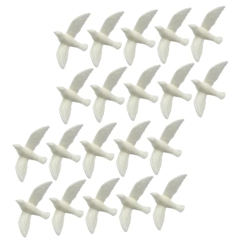 INOOMP 20 Stück Kleines Weißes Taubenmodell Kleinkinder Mini Puppe Ornamente Winzig Mikro-vögel- Vögel Modell Harz INOOMP 20 Stück Kleines Weißes Taubenmodell Kleinkinder Mini Puppe Ornamente Winzig Mikro-vögel- Vögel Modell Harz von INOOMP