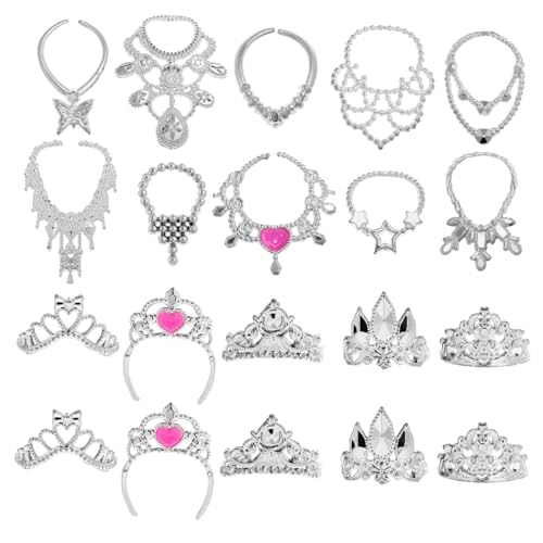 INOOMP 20 Stück Krone Halskette Miniatur Zubehör für Babypuppen Puppenzubehör für Puppen Puppenschmuck klein Schmuckspielzeug für Mädchen Kinderschmuck Party-Prinzessinnenkronen Plastik INOOMP 20 Stück Krone Halskette Miniatur Zubehör für Babypuppen Puppenzubehör für Puppen Puppenschmuck klein Schmuckspielzeug für Mädchen Kinderschmuck Party-Prinzessinnenkronen Plastik von INOOMP