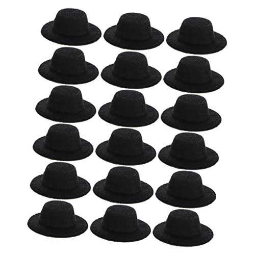 INOOMP 20 Stück Mini-Jazzhut Miniatur formeller Hut Minihüte zum Basteln Mini -Formale Hüte unser Miniaturhüte Minis Puppenhut kleine Hüte für Puppen Kleiner Hut für Puppen Stoff Schwarz INOOMP 20 Stück Mini-Jazzhut Miniatur formeller Hut Minihüte zum Basteln Mini -Formale Hüte unser Miniaturhüte Minis Puppenhut kleine Hüte für Puppen Kleiner Hut für Puppen Stoff Schwarz von INOOMP