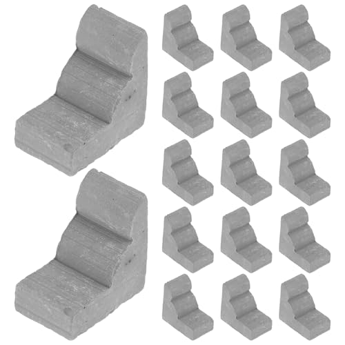 INOOMP 20 Stück Mini-Steine Kleine Ziegelsteine Ziegel Für Die Landschaftsgestaltung Ziegelwandspielzeug Miniatur-gebäudemodell Spielzeugbausteine Ziegeldiy Ton Grey INOOMP 20 Stück Mini-Steine Kleine Ziegelsteine Ziegel Für Die Landschaftsgestaltung Ziegelwandspielzeug Miniatur-gebäudemodell Spielzeugbausteine Ziegeldiy Ton Grey von INOOMP