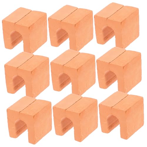INOOMP 20 Stück Mini-Steine Zubehör Für Bausteine Ziegel Für Bauzwecke Miniaturziegel Ziegel Für Draußen Gefälschter Ziegelstein Bausteine ​​für Wände Winzige Ziegel Ton von INOOMP