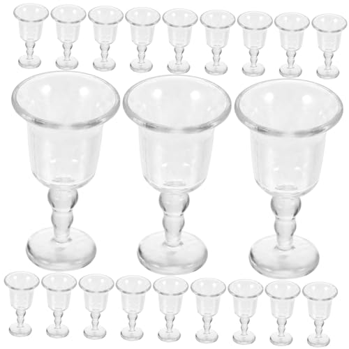 INOOMP 20 Stück Mini Weinglas F Puppe Mini -Weingläser dekorativer Miniaturen Kelch Mini-Wasserbecher Miniatur -Teetassen Miniatur-Bastelzubehör Mini Teetasse Miniaturen Tassen Abs INOOMP 20 Stück Mini Weinglas F Puppe Mini -Weingläser dekorativer Miniaturen Kelch Mini-Wasserbecher Miniatur -Teetassen Miniatur-Bastelzubehör Mini Teetasse Miniaturen Tassen Abs von INOOMP