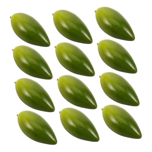 INOOMP 20 Stück Olivenimitat Gefälschte Fruchtmodelle Künstliche Fruchtmodelle Modell Mit Olivendekor Gefälschte Olivenmodelle Gefälschtes Obstmodell Green Hochdruck-polyethylen INOOMP 20 Stück Olivenimitat Gefälschte Fruchtmodelle Künstliche Fruchtmodelle Modell Mit Olivendekor Gefälschte Olivenmodelle Gefälschtes Obstmodell Green Hochdruck-polyethylen von INOOMP
