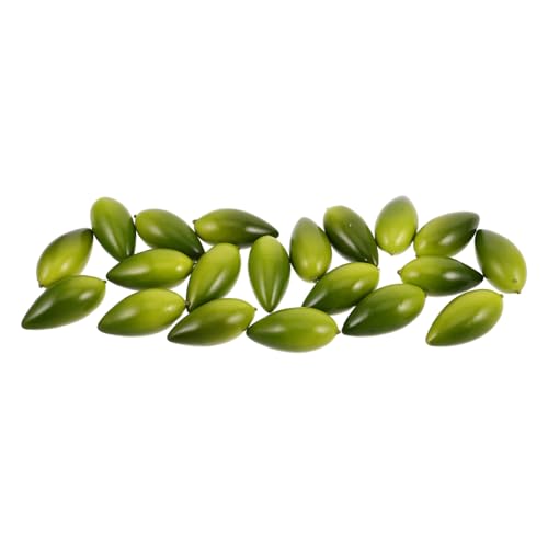 INOOMP 20 Stück Olivenimitat Künstliche Fruchtdekore Lebensechtes Fruchtmodell Simulierte Fruchtdekore Olive Dekorationen Simulation Obstdekor Green Hochdruck-polyethylen INOOMP 20 Stück Olivenimitat Künstliche Fruchtdekore Lebensechtes Fruchtmodell Simulierte Fruchtdekore Olive Dekorationen Simulation Obstdekor Green Hochdruck-polyethylen von INOOMP