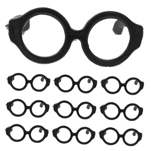 INOOMP 20 Stück Puppenbrille Entzückende Mini-Brille Lustige Brillendekore Dekorative Glasdekore Brillen Zum Anziehen Der Puppe Brillenrequisiten Zum Anziehen Schwarz Plastik INOOMP 20 Stück Puppenbrille Entzückende Mini-Brille Lustige Brillendekore Dekorative Glasdekore Brillen Zum Anziehen Der Puppe Brillenrequisiten Zum Anziehen Schwarz Plastik von INOOMP