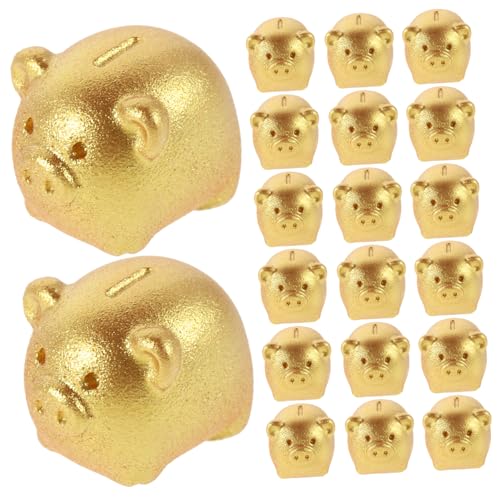 INOOMP 20 Stück Puppenhausschwein Kleines Puppenhaus Zubehör Kleine Möbelmodelle Piggy Bank Decor Puppenhaus-miniaturmöbel Miniaturraummöbel Plastik Golden INOOMP 20 Stück Puppenhausschwein Kleines Puppenhaus Zubehör Kleine Möbelmodelle Piggy Bank Decor Puppenhaus-miniaturmöbel Miniaturraummöbel Plastik Golden von INOOMP