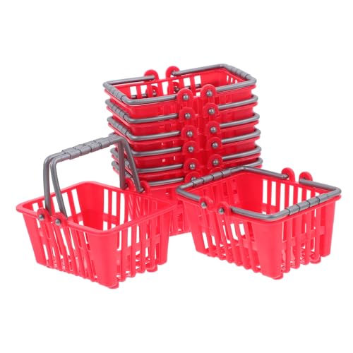 INOOMP 20 Stück Simulierte Einkaufskorbsspielzeug für Kleinkinder Kleiner einkaufskorb winzig Miniatur Micro Mini -Einkaufskorb für Dollhouse kleine Spielkörbe Plastik rot INOOMP 20 Stück Simulierte Einkaufskorbsspielzeug für Kleinkinder Kleiner einkaufskorb winzig Miniatur Micro Mini -Einkaufskorb für Dollhouse kleine Spielkörbe Plastik rot von INOOMP