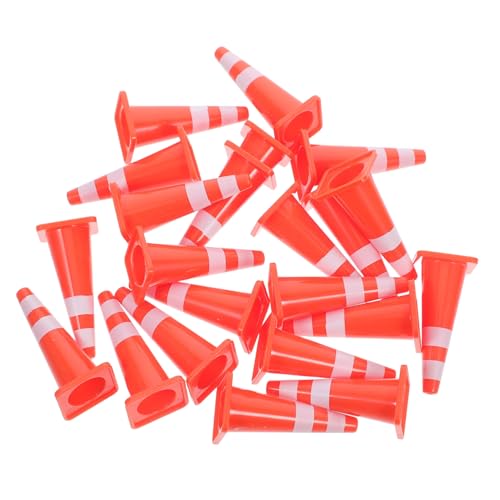 INOOMP 20 Stück -Straßensperren-Requisiten Baupädagogisches Straßenschilder für Barrikade-Signalspielzeug Mini -Bauspielzeug Mini-Konstruktionskegel PVC Orange INOOMP 20 Stück -Straßensperren-Requisiten Baupädagogisches Straßenschilder für Barrikade-Signalspielzeug Mini -Bauspielzeug Mini-Konstruktionskegel PVC Orange von INOOMP