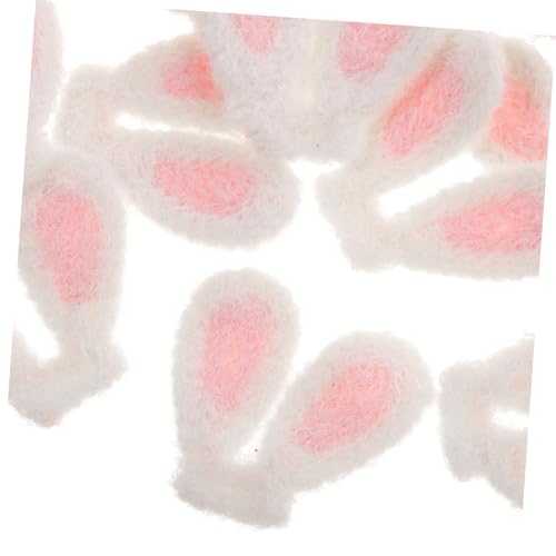 INOOMP 20 Stück Teiliges Plüsch Hasenohren DIY Bastelset Weiche Kaninchenohren aus Hochwertigem Material für Haarspangen Stirnbänder und Dekorative Handarbeiten Kompakte für Kreative von INOOMP