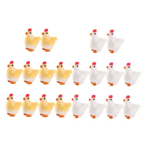 INOOMP 20 Stück Tierspielzeugset Mini winzig Ornamente für Nutztiere Henne Ornament Micro Landscape Decor Mikrolandschaftstiermodelle Hühnermodellierungsschmuck Harz INOOMP 20 Stück Tierspielzeugset Mini winzig Ornamente für Nutztiere Henne Ornament Micro Landscape Decor Mikrolandschaftstiermodelle Hühnermodellierungsschmuck Harz von INOOMP