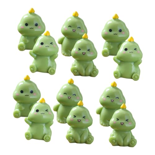 INOOMP 20 Stück kleine Dinosaurier-Ornamente Miniaturgartenzubehör Minifiguren Mini-Tiere aus Kunstharz, Masse Miniaturharztiere kleine Dinosaurierfiguren Green INOOMP 20 Stück kleine Dinosaurier-Ornamente Miniaturgartenzubehör Minifiguren Mini-Tiere aus Kunstharz, Masse Miniaturharztiere kleine Dinosaurierfiguren Green von INOOMP