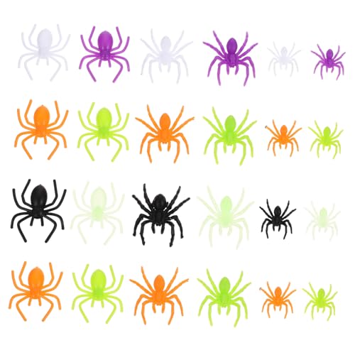 INOOMP 200 Stück Kunststoff Spinnen Realistische Deko für Halloween Gruselige Party Requisiten Lebensnahe Fake Spinnen für Halloween Streiche und Dekoration INOOMP 200 Stück Kunststoff Spinnen Realistische Deko für Halloween Gruselige Party Requisiten Lebensnahe Fake Spinnen für Halloween Streiche und Dekoration von INOOMP