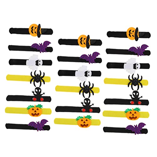INOOMP 20Stücke Halloween Slap Armbänder Lustige Handgelenk Spielzeuge für Deko für Halloween Partys und Sicheres und Kreatives Design von INOOMP