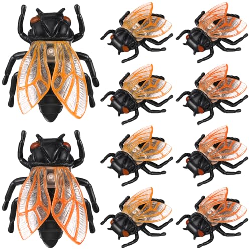 INOOMP 20st Simulation Goldene Zikade Künstliche Pflanzen Tiere Kinderspielzeug Miniatur Bausätze Zappeln Dinge Aktivitäten Für Gefälschte Fliegenfigur Spielzeugauto PVC Black INOOMP 20st Simulation Goldene Zikade Künstliche Pflanzen Tiere Kinderspielzeug Miniatur Bausätze Zappeln Dinge Aktivitäten Für Gefälschte Fliegenfigur Spielzeugauto PVC Black von INOOMP