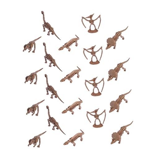INOOMP 24 Stück Dinosaurier-Modellspielzeug Plastikmodell Mini- Schnickschnack aus Plastik Kindergeschenk Dinosaurierfiguren Dinosaurier Brown von INOOMP