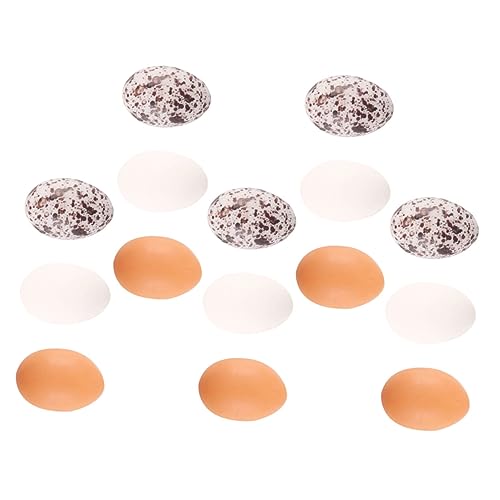 INOOMP 24 Stück Mini-Ei-Modell Miniatureier Mini-Eier Eierfarbe Mini-Basteleier Handwerk Miniatur-Ei-Modelle Mini -Modelle Künstliche Eier Mini- -Requisiten Harz von INOOMP