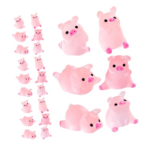 INOOMP 24 Stück Mini Schweine Aus Kunstharz Süße Schweinefiguren Charms Für Tortenaufsatz Gartenlandschaft Aquarium Topfpflanze Puppenhaus Versteck Spielzimmer Dekoration DIY INOOMP 24 Stück Mini Schweine Aus Kunstharz Süße Schweinefiguren Charms Für Tortenaufsatz Gartenlandschaft Aquarium Topfpflanze Puppenhaus Versteck Spielzimmer Dekoration DIY von INOOMP