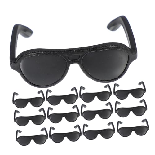 INOOMP 24 Stück Mini -Sonnenbrille Zubehör für winzige Brille klein Miniaturpuppenbrille modische Brillendekore Mini-Puppenbrillen-Requisiten lustige Brillendekore Schwarz INOOMP 24 Stück Mini -Sonnenbrille Zubehör für winzige Brille klein Miniaturpuppenbrille modische Brillendekore Mini-Puppenbrillen-Requisiten lustige Brillendekore Schwarz von INOOMP