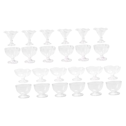INOOMP 24 Stück Mini-Tassen-Dekoration bescherung Weihnachten geldgeschenke Weihnachten Valentinstagsgeschenk wheinatsgeschenke winzig Miniatur kleine Hausbecher kleines Hauszubehör PVC von INOOMP