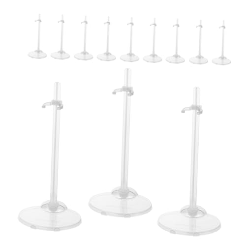 INOOMP 24 Stück Puppenständer Displayhalter für Actionfiguren Halterung für die Displayhalterung Displayhalter für Figuren Spielzeugständer Plastik Transparent INOOMP 24 Stück Puppenständer Displayhalter für Actionfiguren Halterung für die Displayhalterung Displayhalter für Figuren Spielzeugständer Plastik Transparent von INOOMP