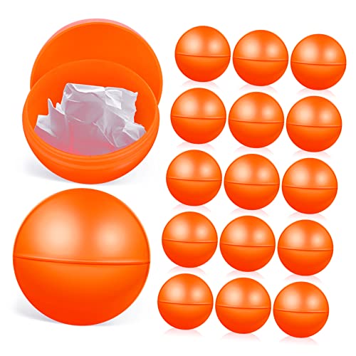 INOOMP 25 Stück Lotteriekugel Leere Bingokugeln Anrufer Nummeriert Pip Hohl Berufung Bälle Für Die Party Pflücken Gewinnspielkugeln Leuchtende Kugeln Winzige Kugeln Farbig Orange Plastik von INOOMP