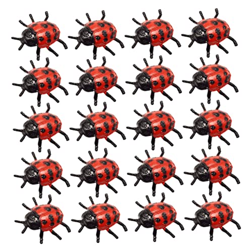 INOOMP 25 Stück Marienkäfermodellspielzeug Marienkäferfigur für den Garten Marienkäfer Figur für kinderspielzeug Simulation Marienkäfer Marienkäfer- rot INOOMP 25 Stück Marienkäfermodellspielzeug Marienkäferfigur für den Garten Marienkäfer Figur für kinderspielzeug Simulation Marienkäfer Marienkäfer- rot von INOOMP