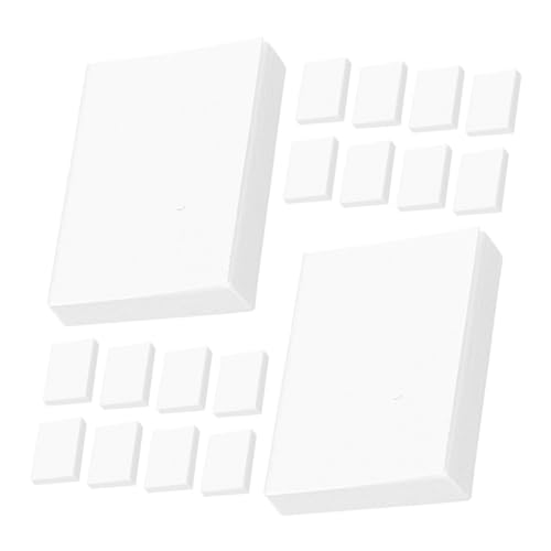 INOOMP 25 Stück Mini-Buch Rollenspielmodell bemalbare Buchdekoration Bücher Puppenhaus-Schule-Requisiten Miniaturbuch zum Selbermachen Bücher für Minihaus Bücherset Papier Weiß von INOOMP