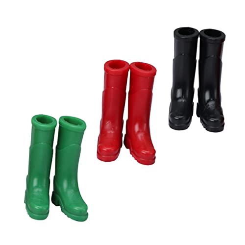 INOOMP 3 Paare Puppenhaus Regenstiefelmodell Mini Puppenhaus-Regenstiefel Klein Simulationsschuhe Stiefel-Schuh-Dekoration Dekoratives Stiefelmodell Plastik INOOMP 3 Paare Puppenhaus Regenstiefelmodell Mini Puppenhaus-Regenstiefel Klein Simulationsschuhe Stiefel-Schuh-Dekoration Dekoratives Stiefelmodell Plastik von INOOMP
