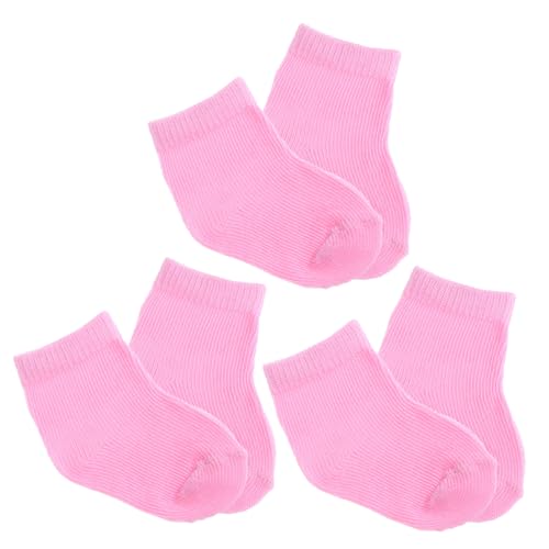 INOOMP 3 Paare Puppensocken Babypuppe Puppenkleidung Accessoires Puppenzubehör So Tun, Als Würden Sie Puppenspielzeug Puppe Kostüm Spielzeugsocken Rosa Stoff INOOMP 3 Paare Puppensocken Babypuppe Puppenkleidung Accessoires Puppenzubehör So Tun, Als Würden Sie Puppenspielzeug Puppe Kostüm Spielzeugsocken Rosa Stoff von INOOMP