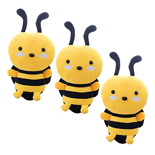 INOOMP 3 Stück Bienenkissenspielzeug Biene Plüsch ausgestopft Süße Bienen-Stofftierspielzeuge Plüschtier Kuscheltier Stofftier-Partyartikel Biene Stofftier PP Baumwolle INOOMP 3 Stück Bienenkissenspielzeug Biene Plüsch ausgestopft Süße Bienen-Stofftierspielzeuge Plüschtier Kuscheltier Stofftier-Partyartikel Biene Stofftier PP Baumwolle von INOOMP
