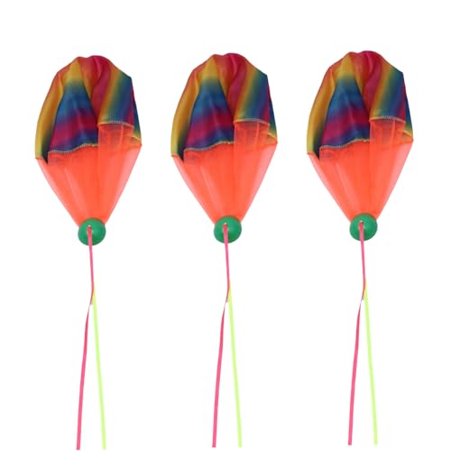 INOOMP 3 Stück Fallschirm Fallschirm Kleiner Fallschirm Outdoor-Fallschirmspielzeug Fallschirmspielzeug für Mini-Soldat-Fallschirm Nylon INOOMP 3 Stück Fallschirm Fallschirm Kleiner Fallschirm Outdoor-Fallschirmspielzeug Fallschirmspielzeug für Mini-Soldat-Fallschirm Nylon von INOOMP