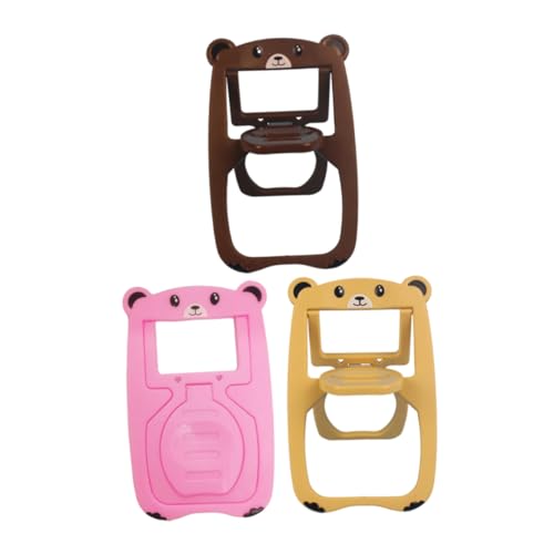 INOOMP 3 Stück Mini Klappstuhl Klappstühle Möbel Mini Telefon Miniatur Stuhl Mikro Landschaftsdekor Mini Stuhl Telefonhalter Stuhl Telefonständer Handyhalter Mini Stuhl Modell Abs von INOOMP