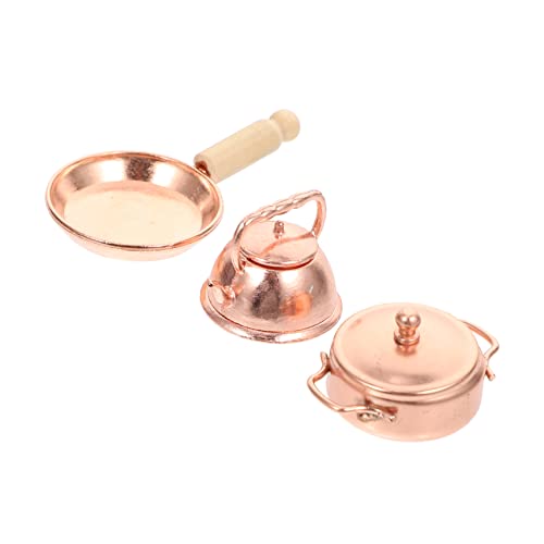 INOOMP 3 Stück Minitopf Werkzeug Mini-Küchenutensilien Mini-Kochgeschirr für Herdplatten Puppenhaus-Miniaturen Mini-Puppenhaus- Aluminiumlegierung Golden INOOMP 3 Stück Minitopf Werkzeug Mini-Küchenutensilien Mini-Kochgeschirr für Herdplatten Puppenhaus-Miniaturen Mini-Puppenhaus- Aluminiumlegierung Golden von INOOMP