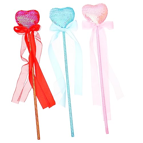 INOOMP 3 Stück Paillettenliebe Stick Zauberstab Dekoration Prinzessin Rosa Feenmasse Herz Prinzessinnen Zauberstäbe für Mädchen Feenstäbe Requisiten Stoff INOOMP 3 Stück Paillettenliebe Stick Zauberstab Dekoration Prinzessin Rosa Feenmasse Herz Prinzessinnen Zauberstäbe für Mädchen Feenstäbe Requisiten Stoff von INOOMP