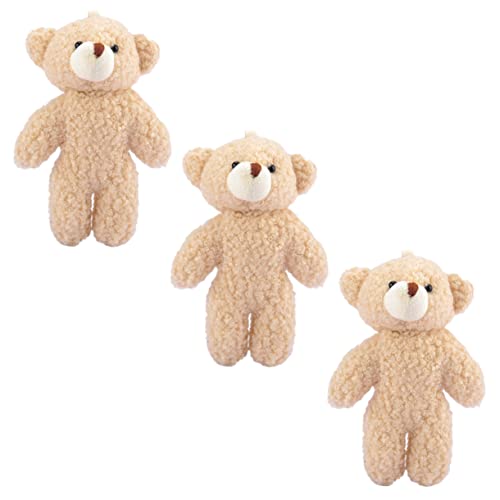 INOOMP 3 Stück Plüschtier-Schlüsselanhänger kleines Kuscheltier mini Plüsch-Bärentaschen-Anhänger Plüschgefüllter Cute Keychain PP Baumwolle Beige INOOMP 3 Stück Plüschtier-Schlüsselanhänger kleines Kuscheltier mini Plüsch-Bärentaschen-Anhänger Plüschgefüllter Cute Keychain PP Baumwolle Beige von INOOMP