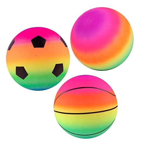 INOOMP 3 Stück Rainbow Pat Ball Kindersportzubehör Kindersportspielzeug Hüpfbälle Für Hüpfbälle Für Outdoor Babyspielzeug Kinderspielzeug Outdoor Sportspielzeug Sportbälle Aktivspielzeug INOOMP 3 Stück Rainbow Pat Ball Kindersportzubehör Kindersportspielzeug Hüpfbälle Für Hüpfbälle Für Outdoor Babyspielzeug Kinderspielzeug Outdoor Sportspielzeug Sportbälle Aktivspielzeug von INOOMP