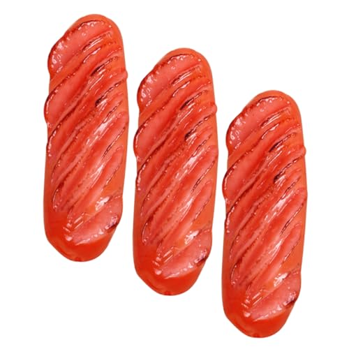 INOOMP 3 Stück Realistische Künstliche Bratwurst Hot Dog Modelle für Fotografie und Dekoration Miniatur Lebensmittel Requisiten für Küche Restaurant Party und Bildung INOOMP 3 Stück Realistische Künstliche Bratwurst Hot Dog Modelle für Fotografie und Dekoration Miniatur Lebensmittel Requisiten für Küche Restaurant Party und Bildung von INOOMP
