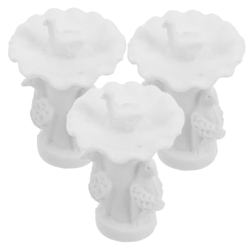 INOOMP 3 Stück Sandtischmodelldekoration Kleines Brunnenmodell Mini-brunnen-Ornament Miniatur-puppenhausmöbel Mini Möbel Miniaturfigurenornamente Sandtisch -mini -Modelle Weiß Harz von INOOMP