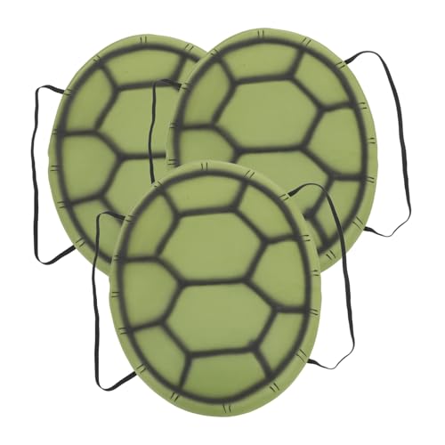 INOOMP 3 Stück Schildkrötenpanzer-Requisiten Halloween Costume idea Halloween Dekoration halloweendeko Kostüm Hülse Party für Schildkrötenpanzer Halloween Halloween-Schildkrötenpanzer Eva von INOOMP