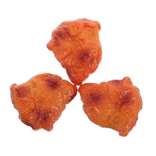 INOOMP 3 Stück Simuliertes Chicken-Nugget-Modell Küchen Dekoration Restaurant Deko Essensdisplay Requisiten simuliertes Essen realistische Lebensmittelpräsentation Prop Essen PVC Orange INOOMP 3 Stück Simuliertes Chicken-Nugget-Modell Küchen Dekoration Restaurant Deko Essensdisplay Requisiten simuliertes Essen realistische Lebensmittelpräsentation Prop Essen PVC Orange von INOOMP
