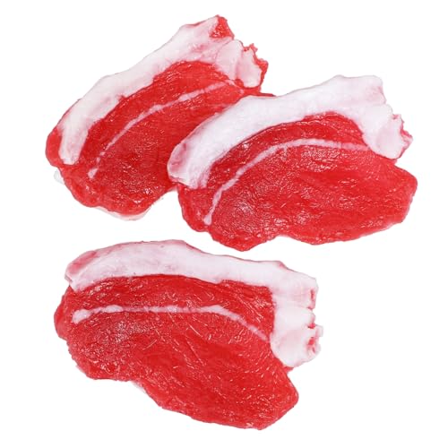 INOOMP 3 Stück Simuliertes Schweinefleischmodell realistisches Schweinefleischdekor Künstliche Schweinefleisch-Requisite gefälschtes gekochtes Fleisch zur Präsentation Fleisch-Stütze Harz INOOMP 3 Stück Simuliertes Schweinefleischmodell realistisches Schweinefleischdekor Künstliche Schweinefleisch-Requisite gefälschtes gekochtes Fleisch zur Präsentation Fleisch-Stütze Harz von INOOMP