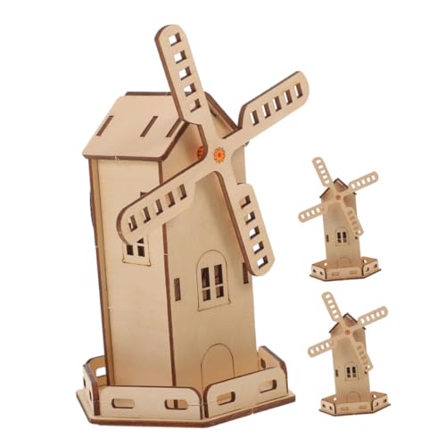 INOOMP 3 Stück Solar Windmühle Modell DIY -Assembler -kit Stem-wissenschafts-kit Windmühle Selber Bauen Bastelset Aus Holz Bauspielzeug Aus Holz Bastelmodell Hölzern Beige INOOMP 3 Stück Solar Windmühle Modell DIY -Assembler -kit Stem-wissenschafts-kit Windmühle Selber Bauen Bastelset Aus Holz Bauspielzeug Aus Holz Bastelmodell Hölzern Beige von INOOMP