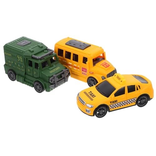 INOOMP 3 Stück Spielzeugauto mit Reibung Mini Kinderspielzeug Auto ziehen Autos zurück Trägheitsauto- Plastik INOOMP 3 Stück Spielzeugauto mit Reibung Mini Kinderspielzeug Auto ziehen Autos zurück Trägheitsauto- Plastik von INOOMP