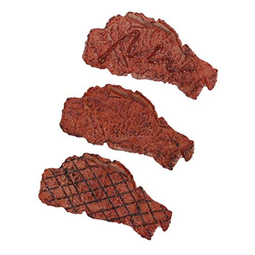 INOOMP 3 Stück Steakdekorationen Küche Essen Foto Requisite Künstliches Lebensmittelmodell Simuliertes Steak Künstliches Steak Zum Ausstellen Simuliertes Gekochtes Fleisch PVC INOOMP 3 Stück Steakdekorationen Küche Essen Foto Requisite Künstliches Lebensmittelmodell Simuliertes Steak Künstliches Steak Zum Ausstellen Simuliertes Gekochtes Fleisch PVC von INOOMP