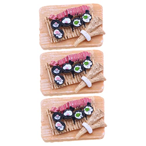 INOOMP 3 Stück Sushi -Requisiten Mini-Hausnahrungsverzierung Puppenhaus-Essenszubehör Harzfutterfiguren Miniatur-Food-Modell winzige Essensspielzeuge Plastik INOOMP 3 Stück Sushi -Requisiten Mini-Hausnahrungsverzierung Puppenhaus-Essenszubehör Harzfutterfiguren Miniatur-Food-Modell winzige Essensspielzeuge Plastik von INOOMP