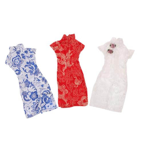 INOOMP 3 Stück Teiliges Puppen Cheongsam Traditionelle Puppenkleidung im Chinesischen Stil Geeignet für Puppen Wiederverwendbar für Rollenspiele INOOMP 3 Stück Teiliges Puppen Cheongsam Traditionelle Puppenkleidung im Chinesischen Stil Geeignet für Puppen Wiederverwendbar für Rollenspiele von INOOMP